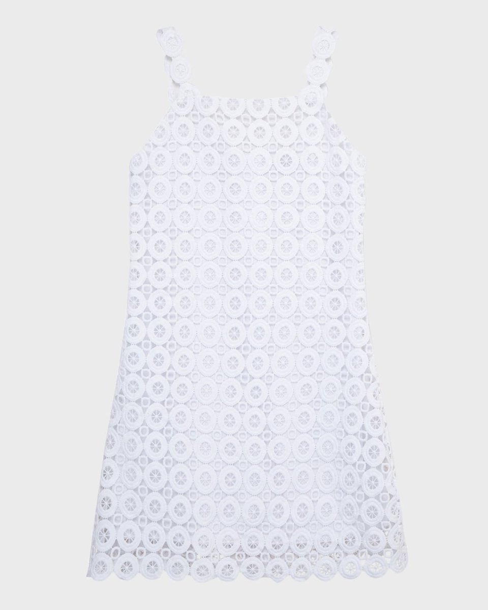 Girl's Sleeveless Crochet Dress, Size 7-